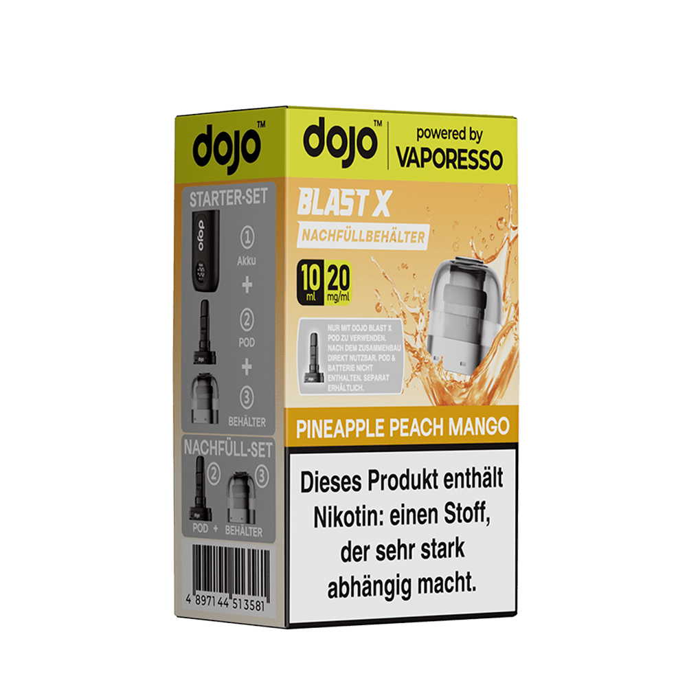 Vaporesso dojo Blast X Pods – Pineapple Peach Mango – 20mg – 10ml (1 Stück)