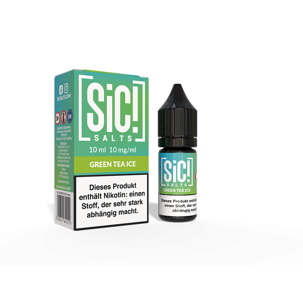 SIC Nikotinsalz - Green Tea Ice -10ml Liquid 10mg