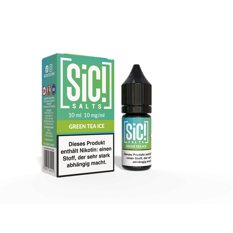 SIC Nikotinsalz - Green Tea Ice -10ml Liquid 10mg