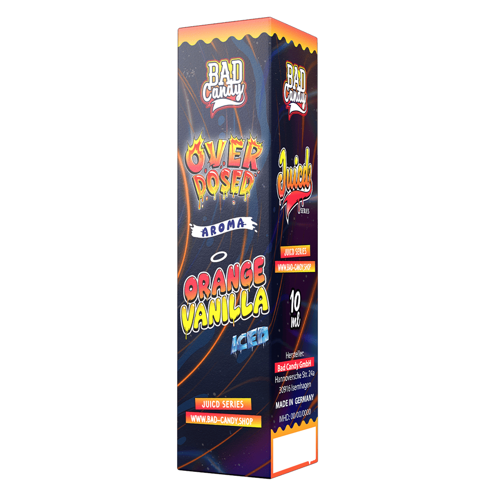 Bad Candy Longfill - Orange Vanilla Iced - Overdosed 10ml Aroma in 60 ml Flasche