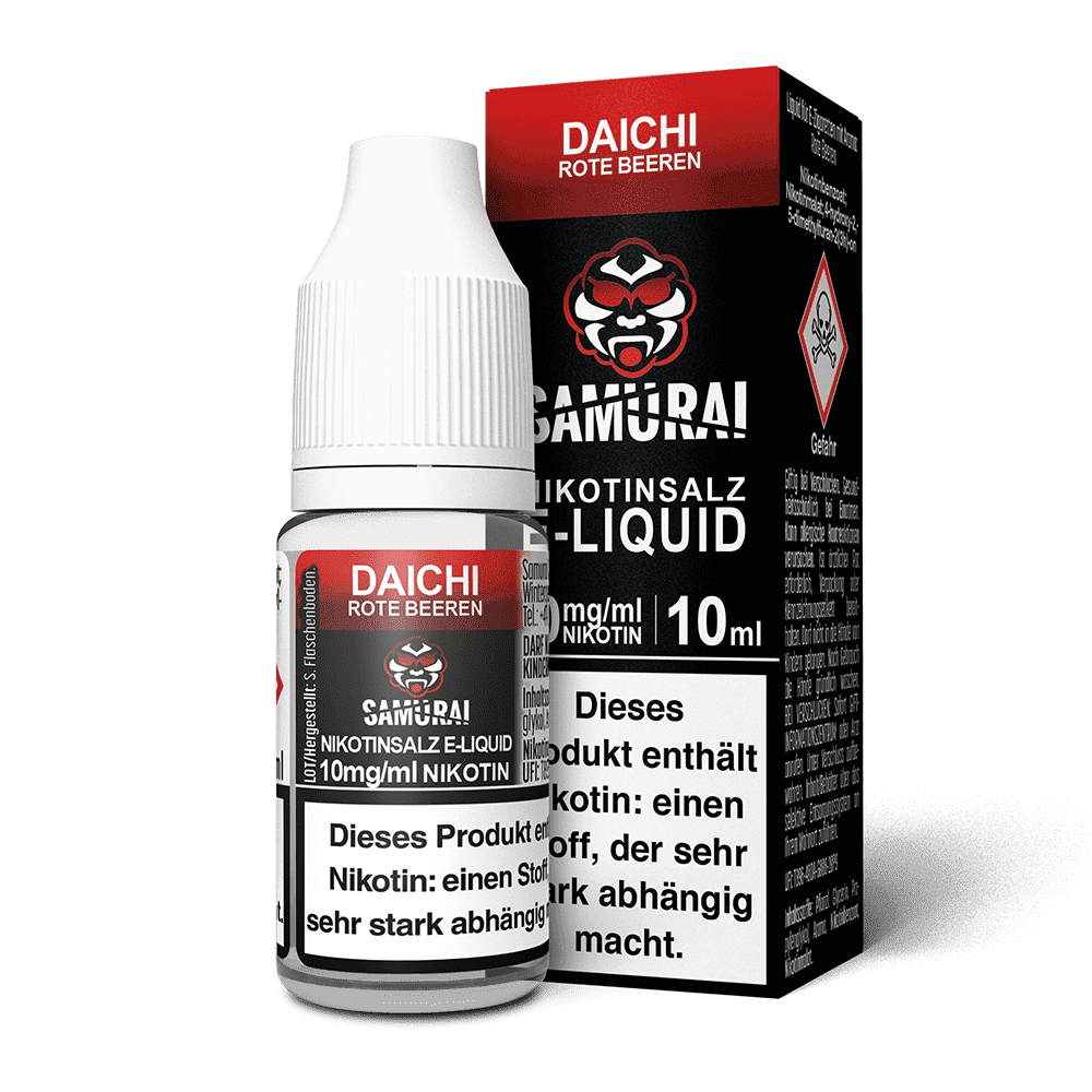 Samurai Nikotinsalz - Daichi Rote Beeren - Liquid 10ml 10mg