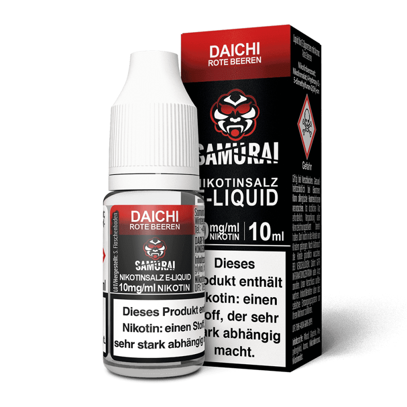 Samurai Nikotinsalz - Daichi Rote Beeren - Liquid 10mg 10ml