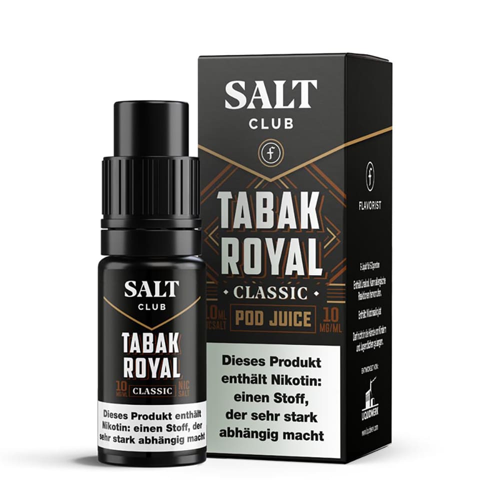 Salt Club Nikotinsalz - Flavorist Tabak Royal Classic - Liquid 10ml