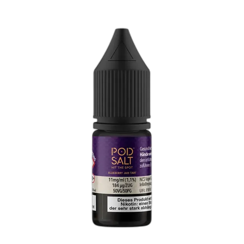 Pod Salt Fusion - Blueberry Jam Tart - 10ml Liquid Nikotinsalz 11mg