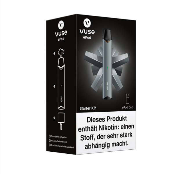Vuse ePod Starter Kit Anthrazit Nic Salts 18mg