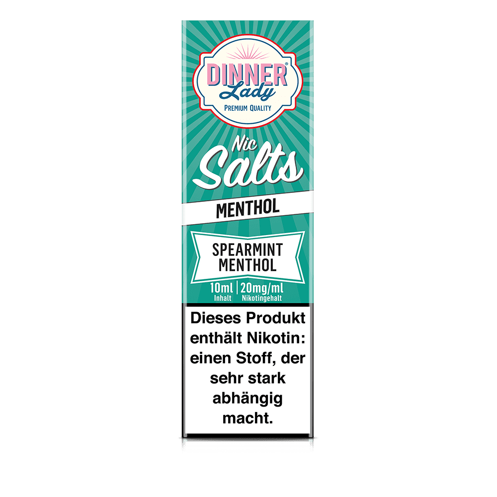 Dinner Lady Nikotinsalz - Spearmint Menthol - 50/50 10ml Liquid 20mg