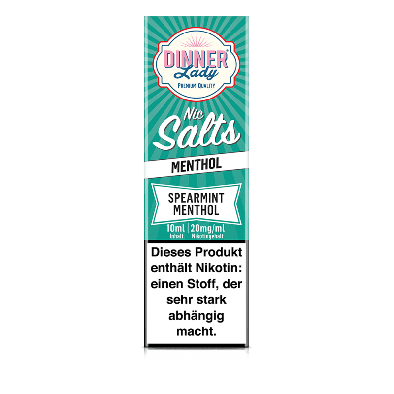 Dinner Lady Nikotinsalz - Spearmint Menthol - 50/50 10ml Liquid 20mg