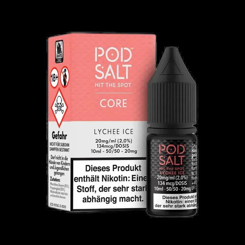 Pod Salt Core Nikotinsalz - Lychee Ice - 10ml Liquid 20mg