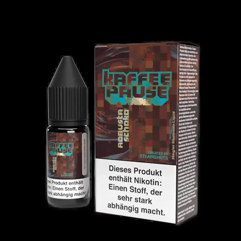 Kaffeepause Nikotinsalz - Robusta Schoko - 10ml Liquid 20mg