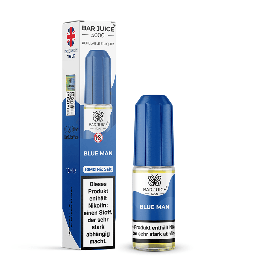 Bar Juice 5000 Nikotinsalz - Blue Man - Liquid 10ml 10mg