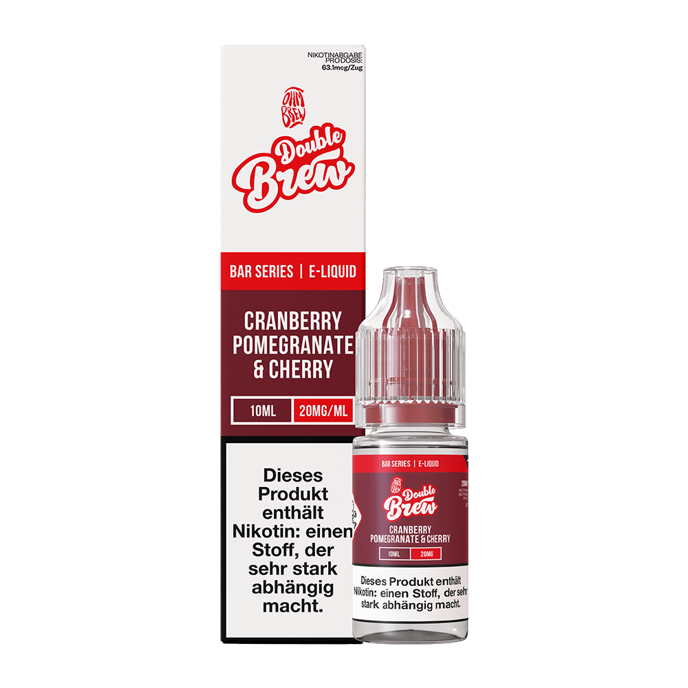 Double Brew Nikotinsalz - Cranberry Pomegranate & Cherry - 10ml Liquid 20mg