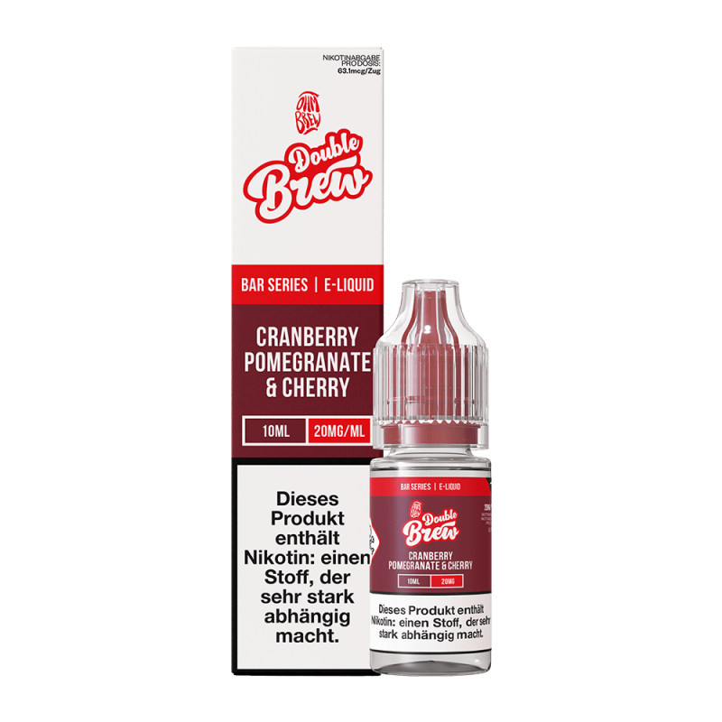 Double Brew Nikotinsalz - Cranberry Pomegranate & Cherry - 10ml Liquid 20mg