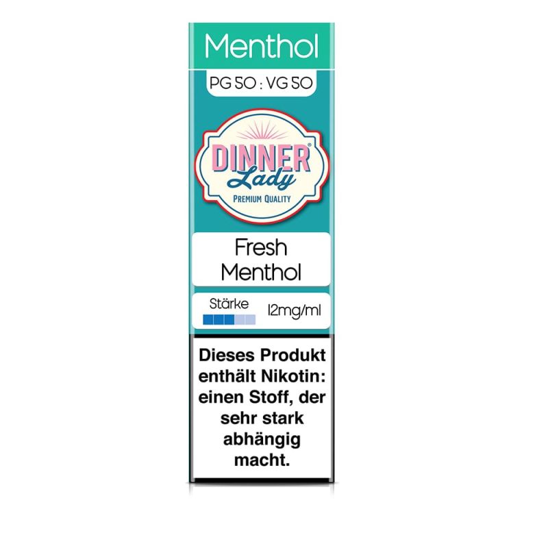 Dinner Lady Liquid - Fresh Menthol - 50/50 10ml 12mg