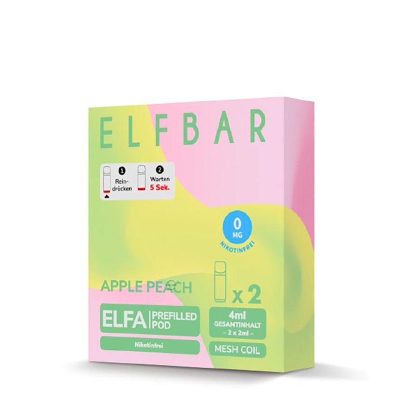 2x Elfbar Elfa Einweg Pod - Apple Peach