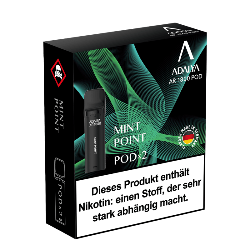 2x Adalya AR1800 - Mint Point - 20mg Nikotinsalz 2ml
