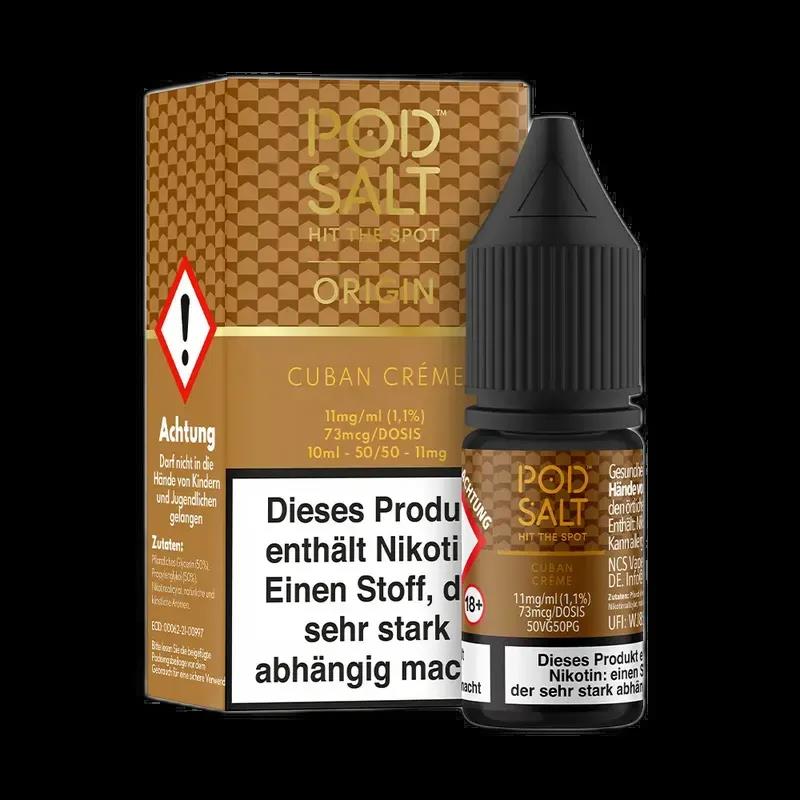 Pod Salt Origin Nikotinsalz - Bano Creme - 10ml Liquid 11mg