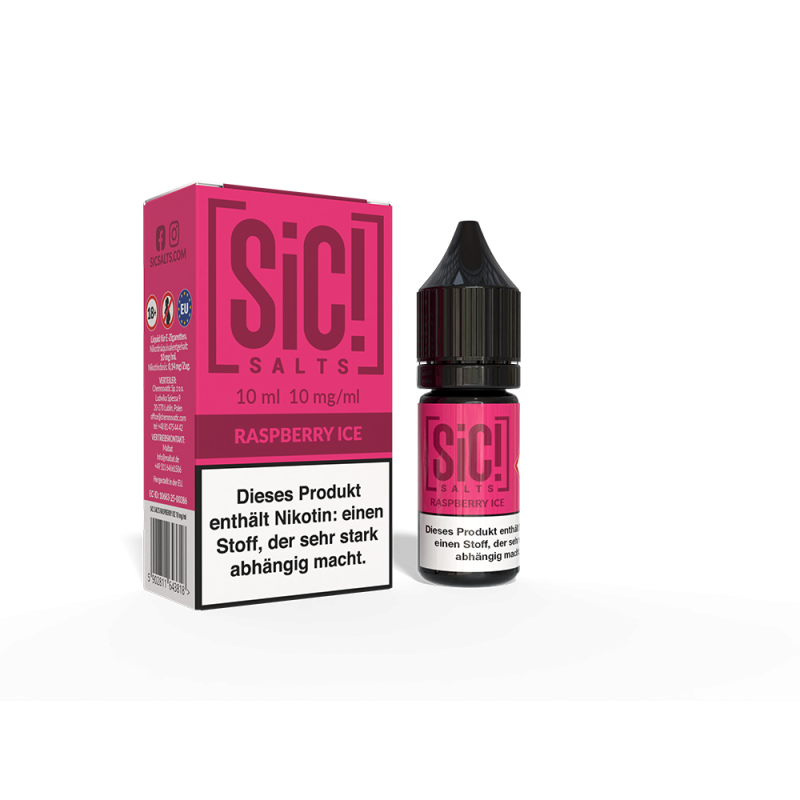 SIC Nikotinsalz - Raspberry Ice -10ml Liquid 10mg