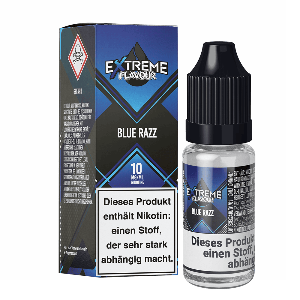 Extreme Flavour - Blue Razz - 10ml Hybrid-Nikotinsalzliquid