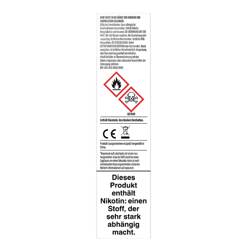 Vuse GO 1000 Berry Blend 20mg Einweg E-Zigarette