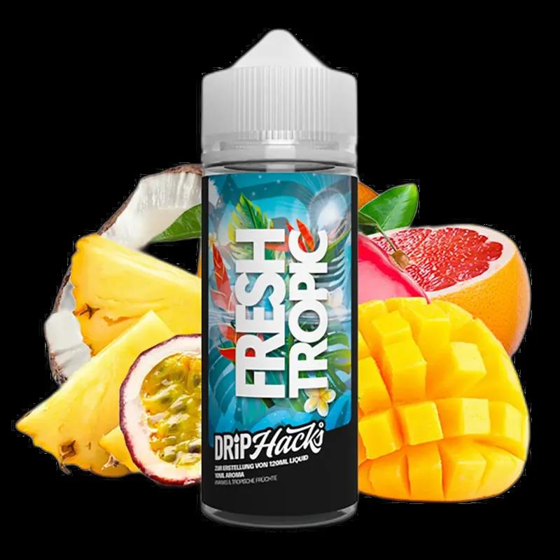 Drip Hacks Longfill - Fresh Tropic - 10ml Aroma in 120ml Flasche
