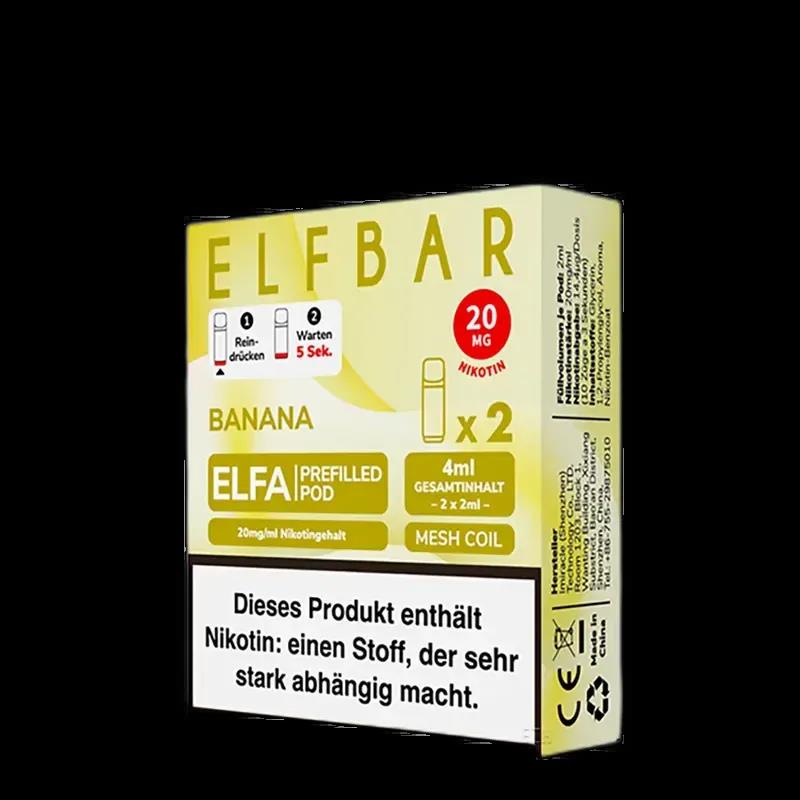 2x Elfbar Elfa Einweg Pod - Banana - 20mg Nikotinsalz 2ml
