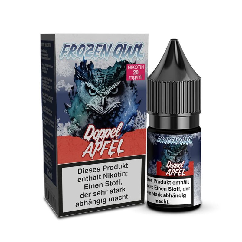 Frozen OWL Nikotinsalz - Doppelapfel - 10ml Liquid 20mg