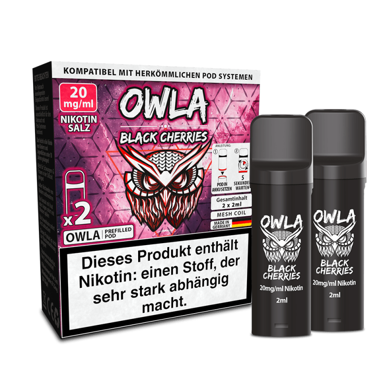 OWLA Pods – Black Cherries – 2ml (2 Stück)