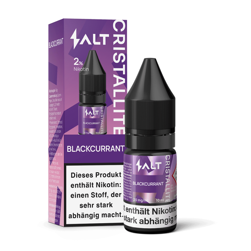 SALT Cristallite Nikotinsalz - Blackcurrant - 10ml Liquid 20mg