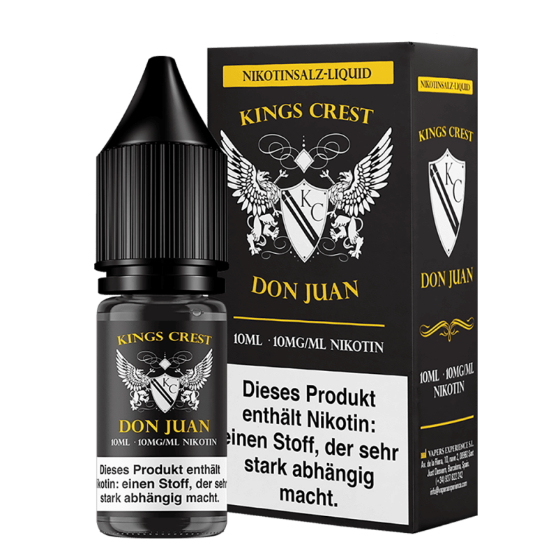 Kings Crest Nikotinsalz - Don Juan - 10ml Liquid 10mg