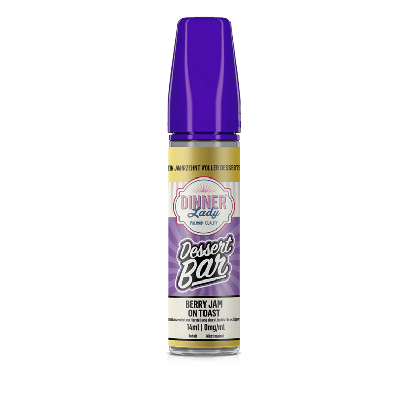 Dinner Lady Dessert Bar Longfill - Berry Jam on Toast - 14ml in 60ml Flasche