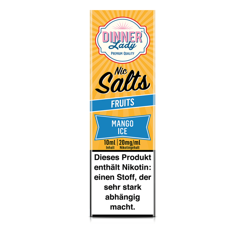 Dinner Lady Nikotinsalz - Mango Ice - 50/50 10ml Liquid 20mg