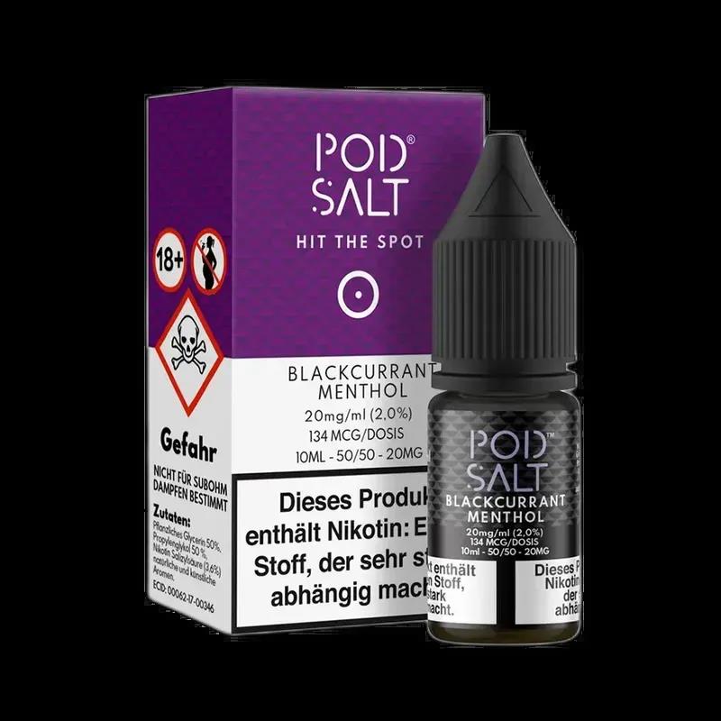 Pod Salt Core Nikotinsalz - Blackcurrant Menthol - 10ml Liquid 20mg