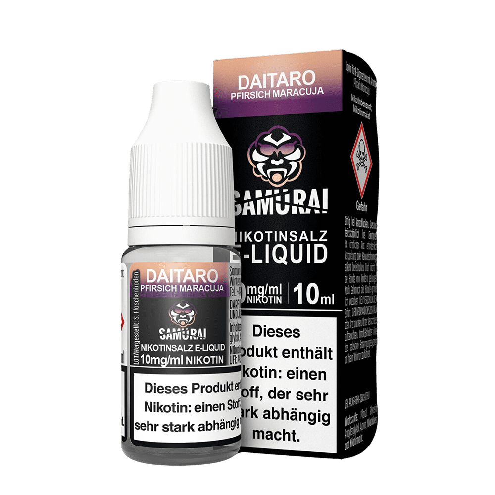 Samurai Nikotinsalz - Daitaro Pfirsich Maracuja - Liquid 10ml