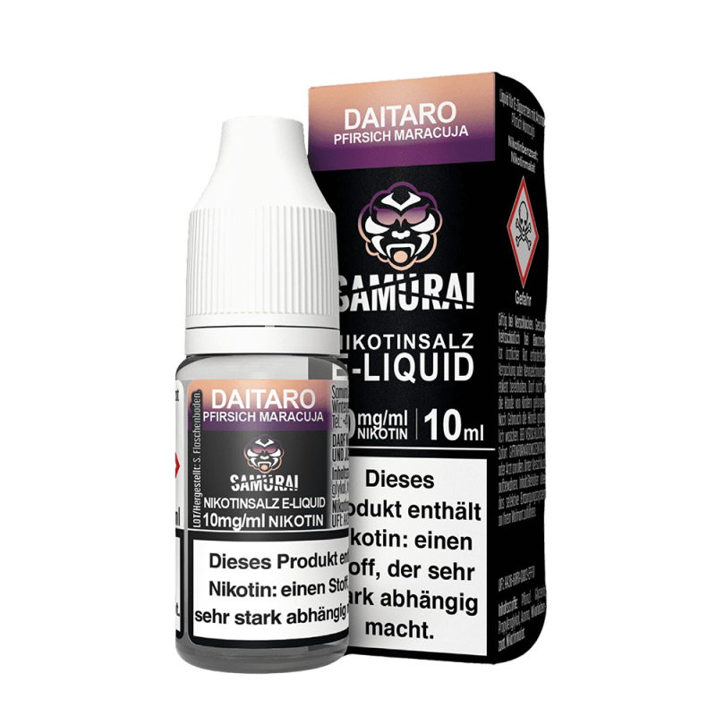 Samurai Nikotinsalz - Daitaro Pfirsich Maracuja - Liquid 10ml