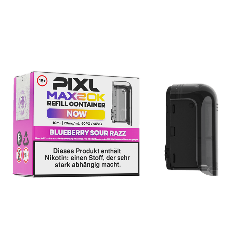 PIXL MAX 20K Einweg Pod - Blueberry Sour Razz - 20 mg Nikotinsalz 10ml