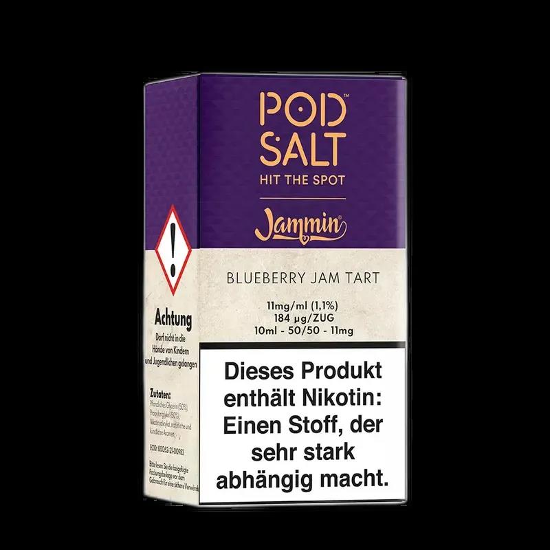 Pod Salt Fusion - Blueberry Jam Tart - 10ml Liquid 11mg Nikotinsalz