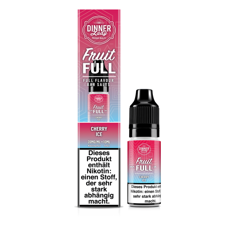 Dinner Lady Fruit Full Nikotinsalz - Cherry Ice - 10ml Liquid 20mg