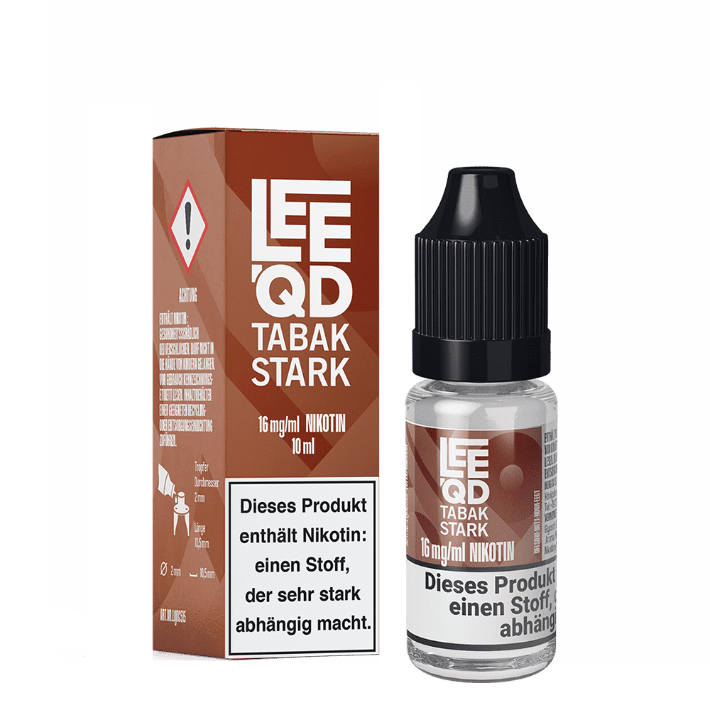 LEEQD Liquid - Tobacco Tabak stark - 10ml 16mg