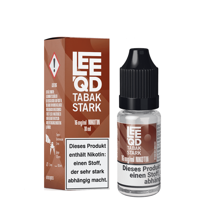LEEQD Liquid - Tobacco Tabak stark - 10ml 16mg