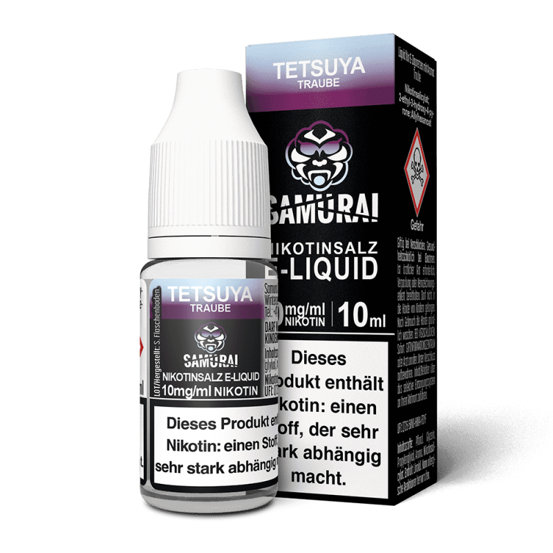 Samurai Nikotinsalz - Tetsuya Traube - Liquid 10ml 10mg