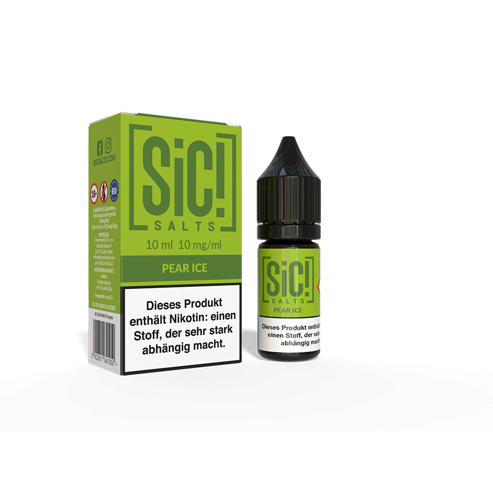 SIC Nikotinsalz - Pear Ice -10ml Liquid 10mg