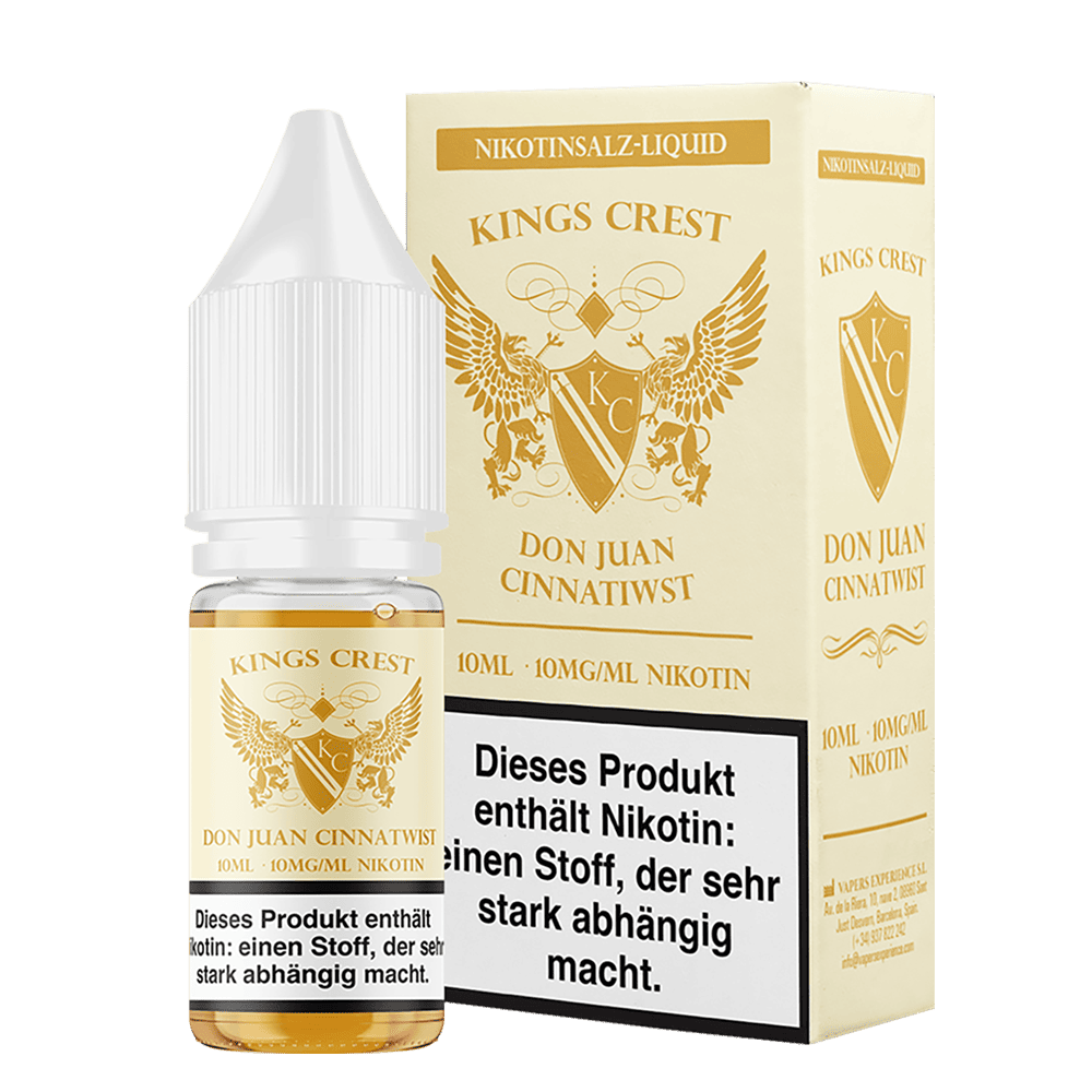 Kings Crest Nikotinsalz - Don Juan Cinnatwist - 10ml Liquid 10mg
