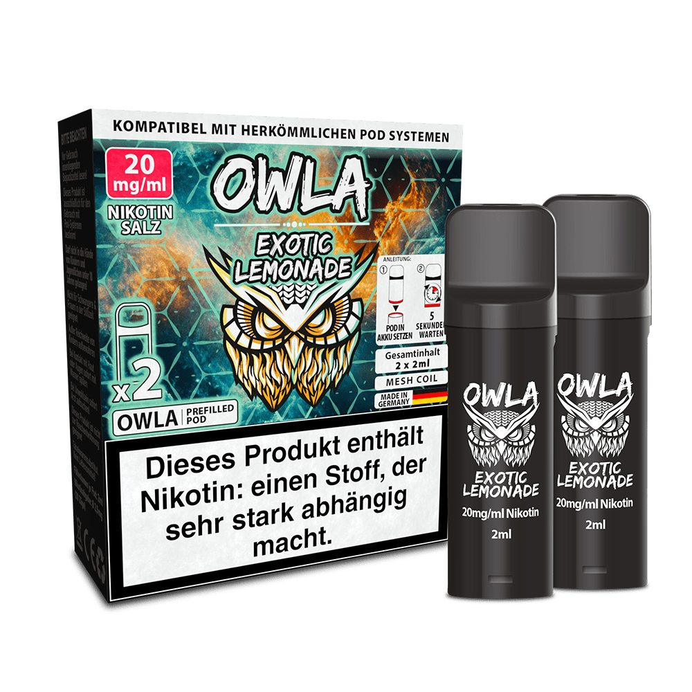 OWLA Pods – Exotic Lemonade – 2ml (2 Stück) 20mg