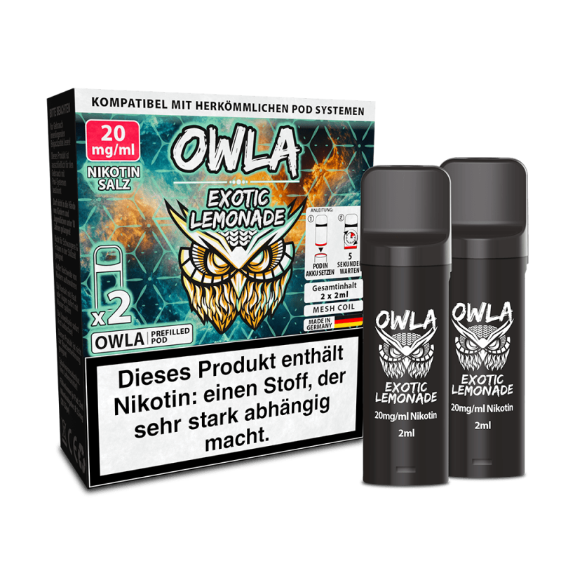 OWLA Pods – Exotic Lemonade – 2ml (2 Stück)