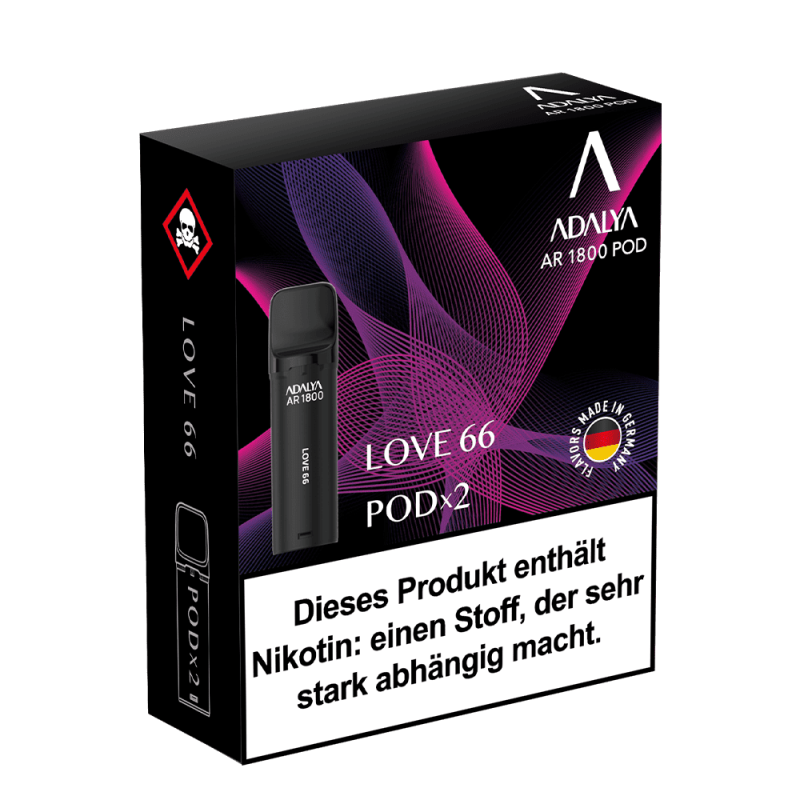2x Adalya AR1800 - Love66 - 20mg Nikotinsalz 2ml