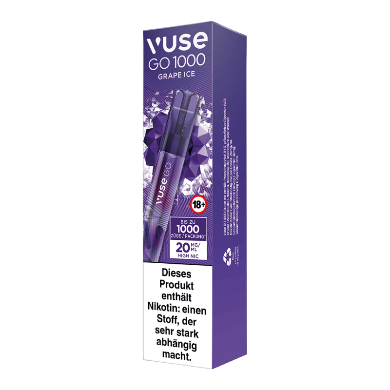 Vuse GO 1000 Grape Ice 20mg Einweg E-Zigarette