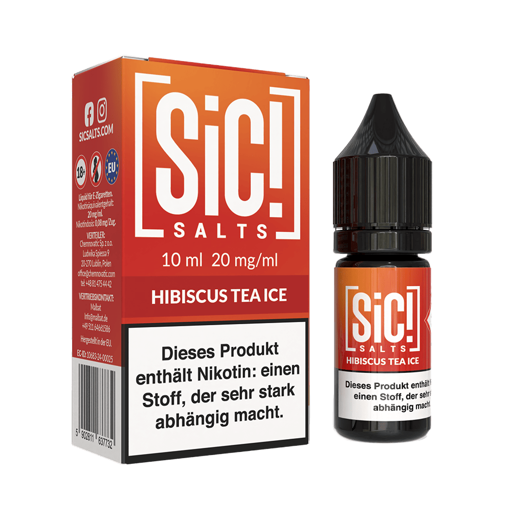 SIC Nikotinsalz - Hibiscus Tea Ice -10ml Liquid 20mg