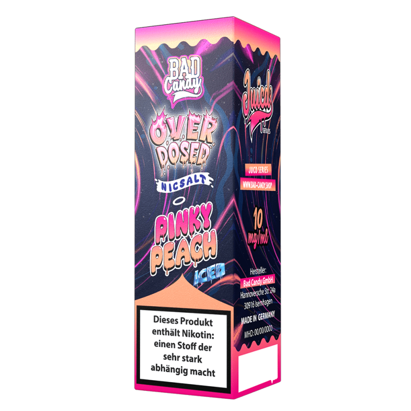Bad Candy Nikotinsalz - Pinky Peach Iced - Overdosed 10ml Liquid