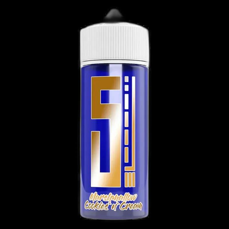 5EL Longfill - Marshmallow Cookie n Cream - 10ml Aroma in 120ml Flasche