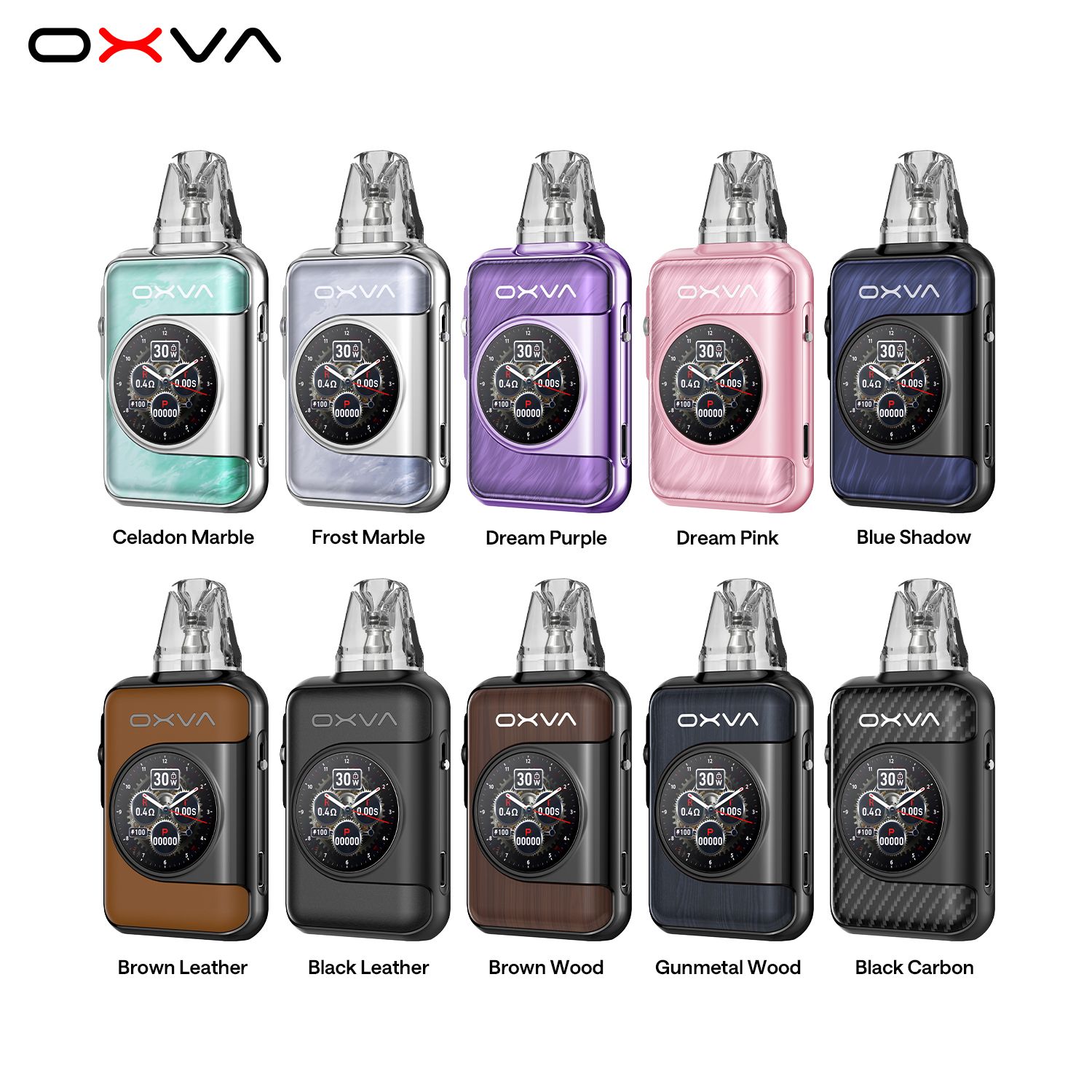 vape, Vape-Mod, Pod-System, bunte Farben, Lederoptionen, Vape, Pod, Elektronische Zigarette, Touchscreen-Anzeige, Farbenauswahl, Vape‑Gerät, Pod-System, Bunt, Digitalanzeige, Top Cartridge, Vape-Mod, Bunt, Marmorfunkeln, Kartuschen-Gerät, Digitalanzeige